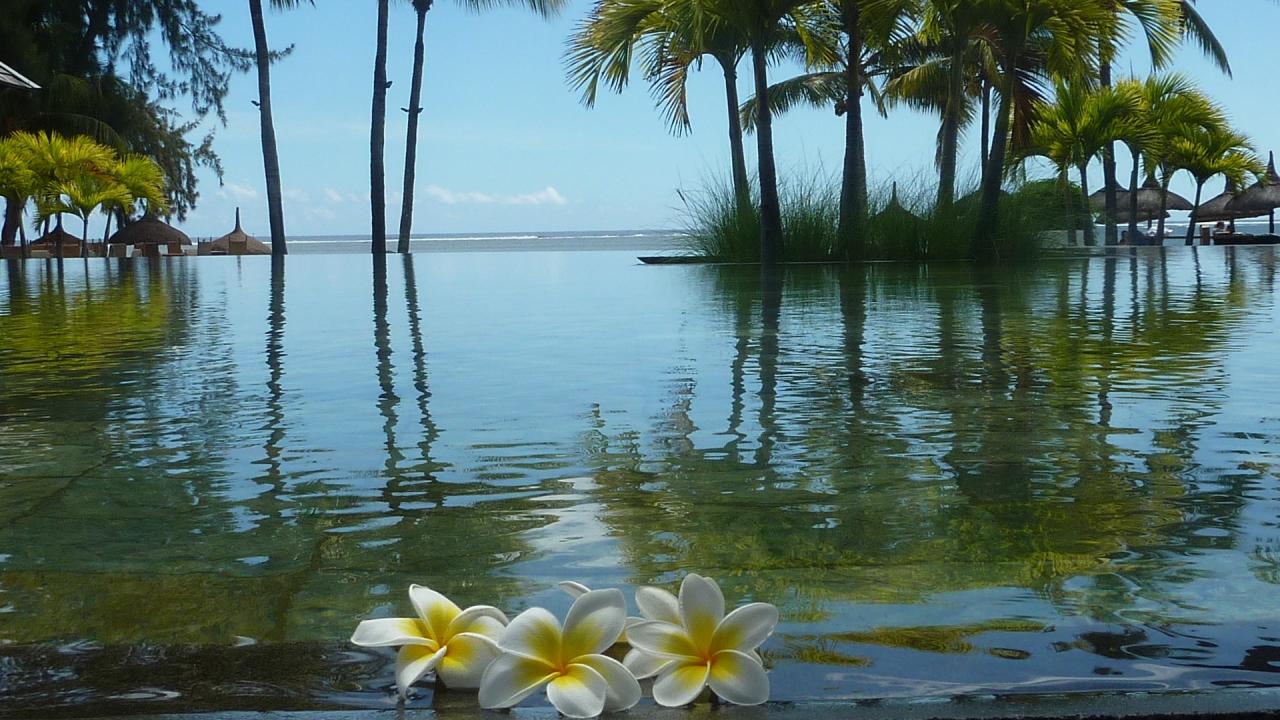 Lagon à l'Île Maurice